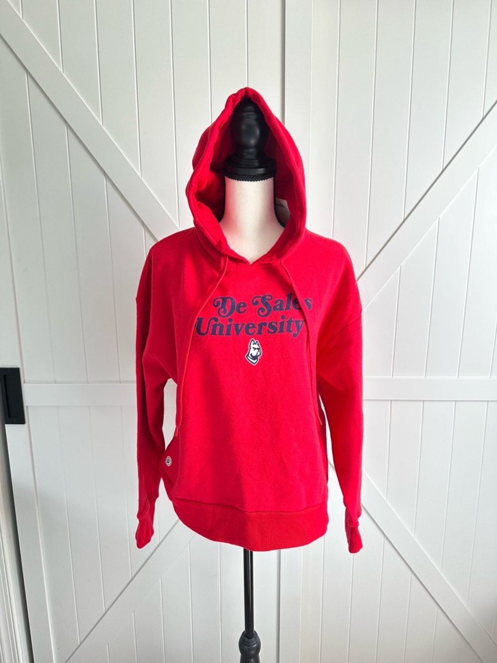 Fall Rush DeSales University Red Hoodie Sweatshirt NWT Women’s M